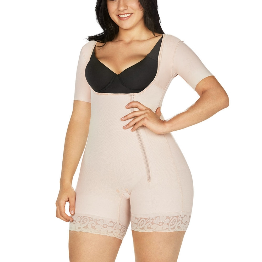 SHORT BODYSUIT ARMS CONTROL SHAPEWEAR & BUTT LIFTER